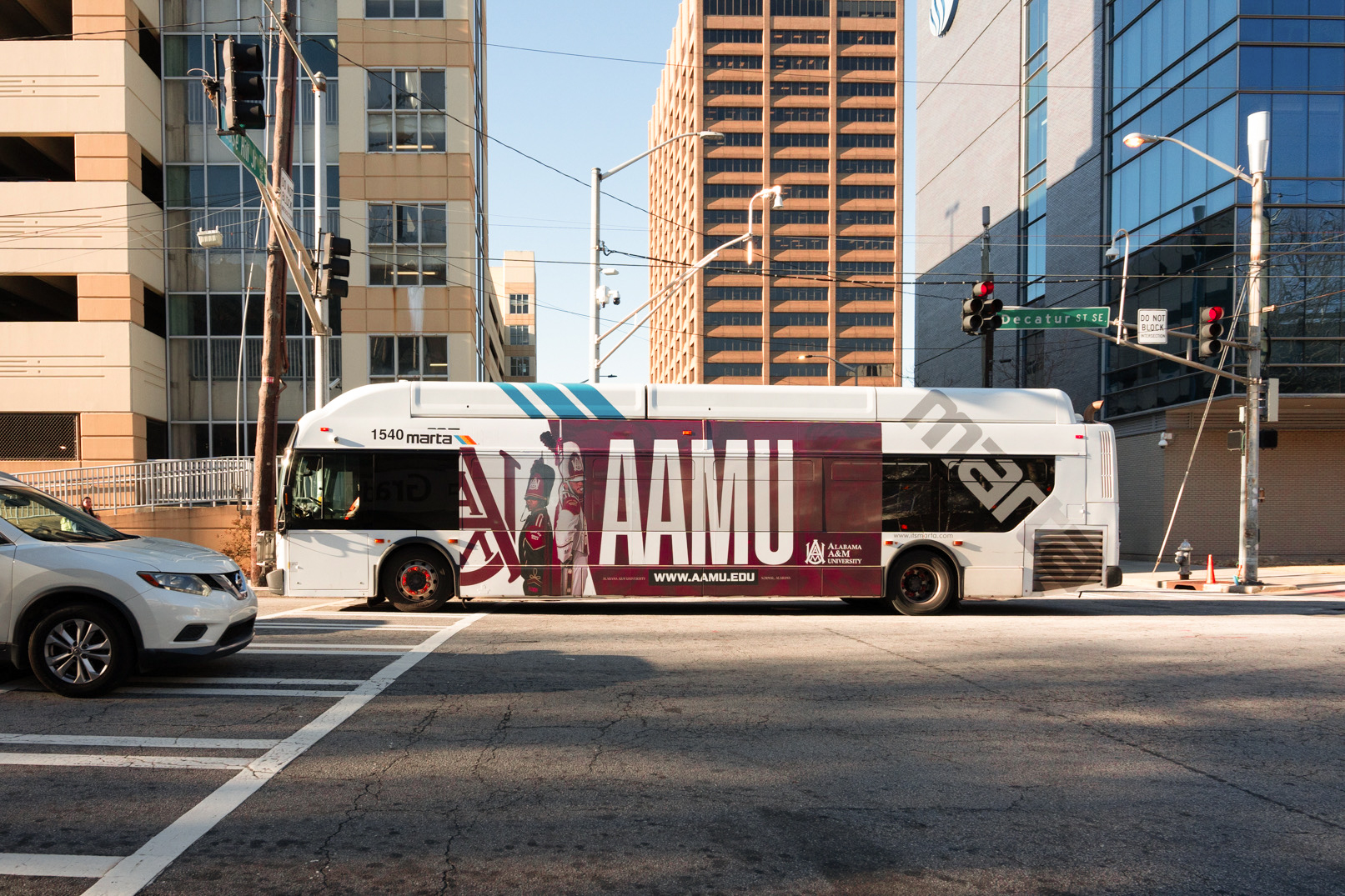 AAMU branded MARTA city bus (Atlanta) 