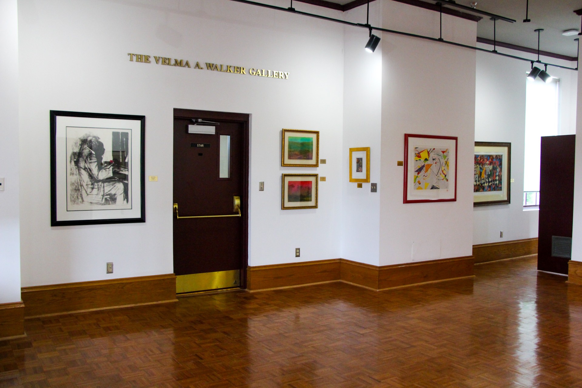 Wide Shot of the Artwork and Exhibits on the Main Floor in the Alabama State Black Archives Research Center & Museum at AAMU