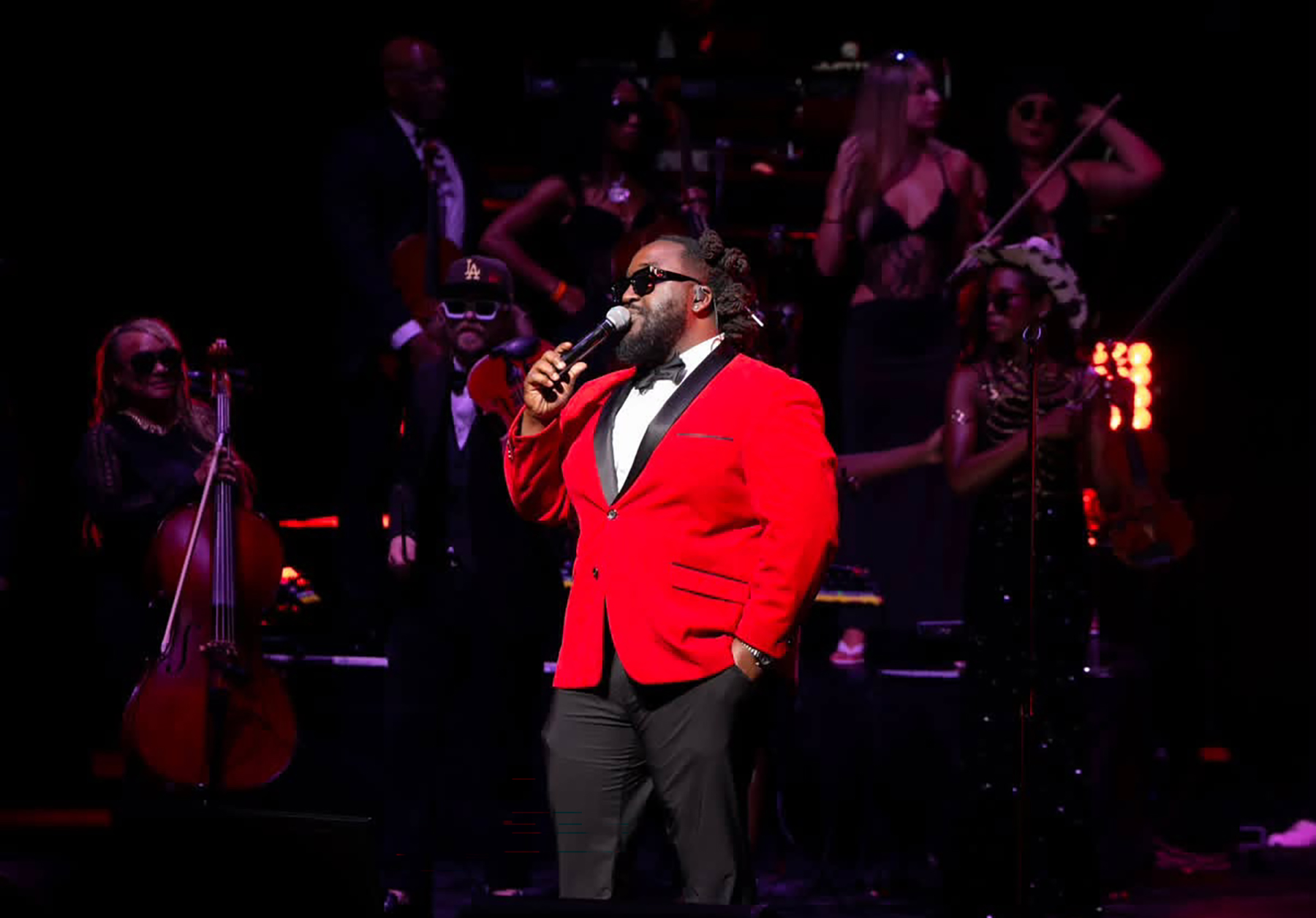 Alabama A&M University alumnus Tyrone “OG” Bowie performs with the Renaissance Orchestra, which he founded in 2024.