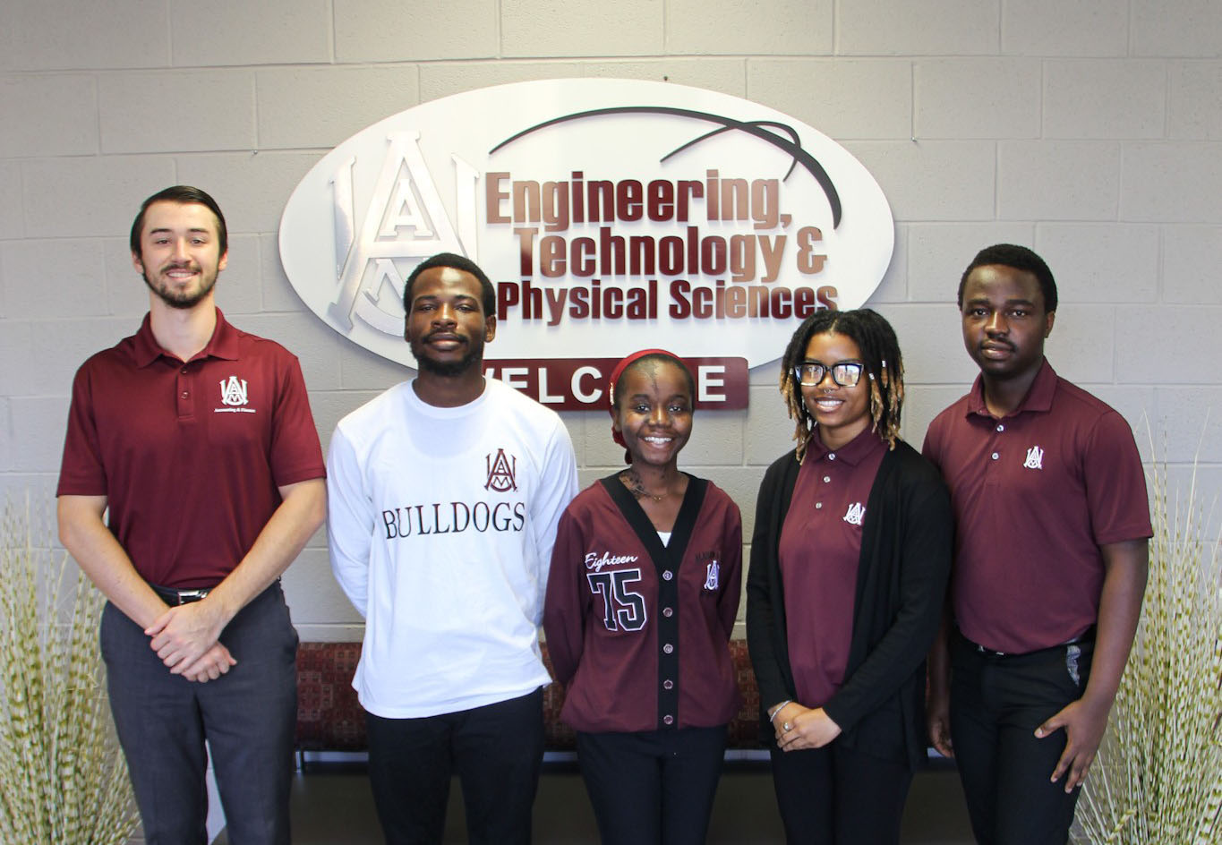 (Photo L-R) Emilio Angel, Opeyeoluwa Olanipekun, Shemaiah Mbetwa, Taylor Pippins, John Adeyemo)