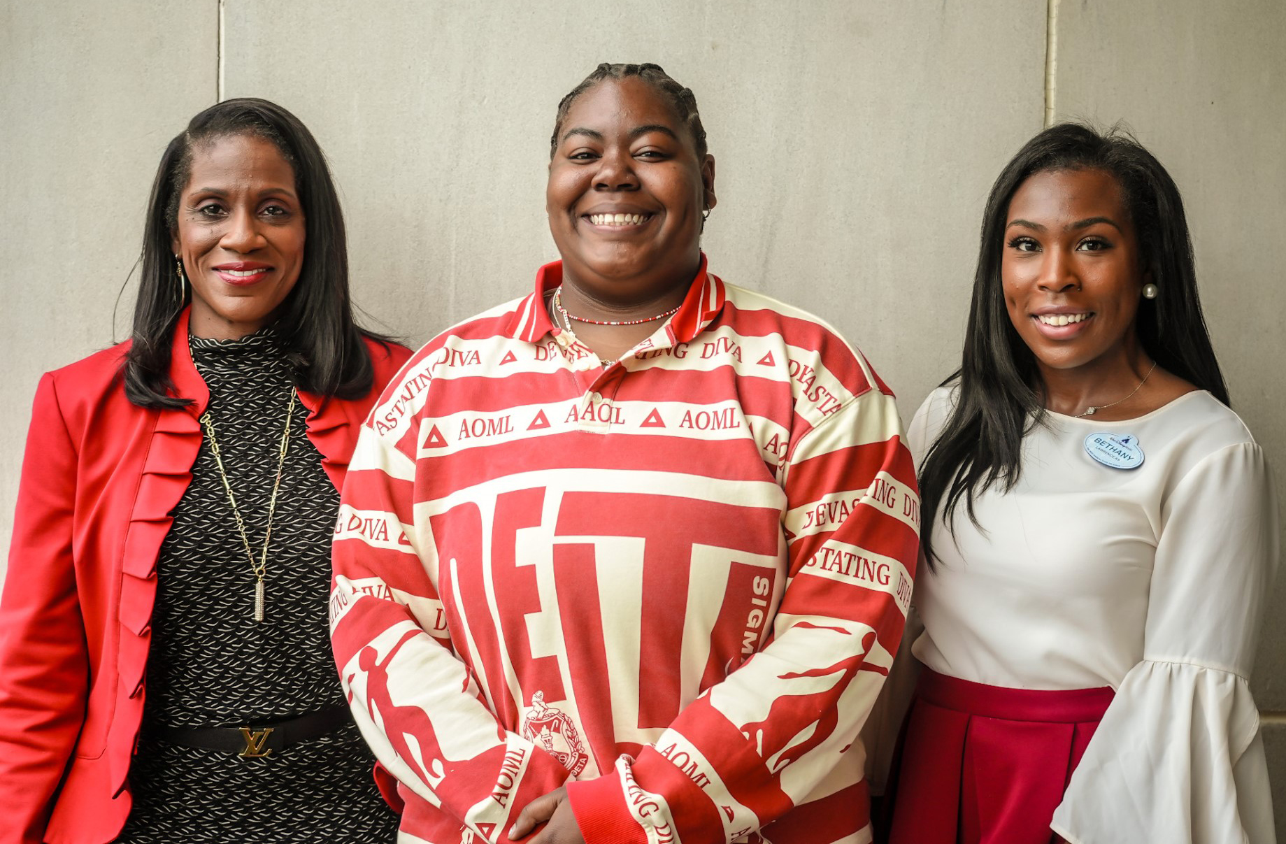 Disney Executive Karla Baker, AAMU Disney Representative Sinclair Cole and College and International Programs Recruiter Bethany Cobbs