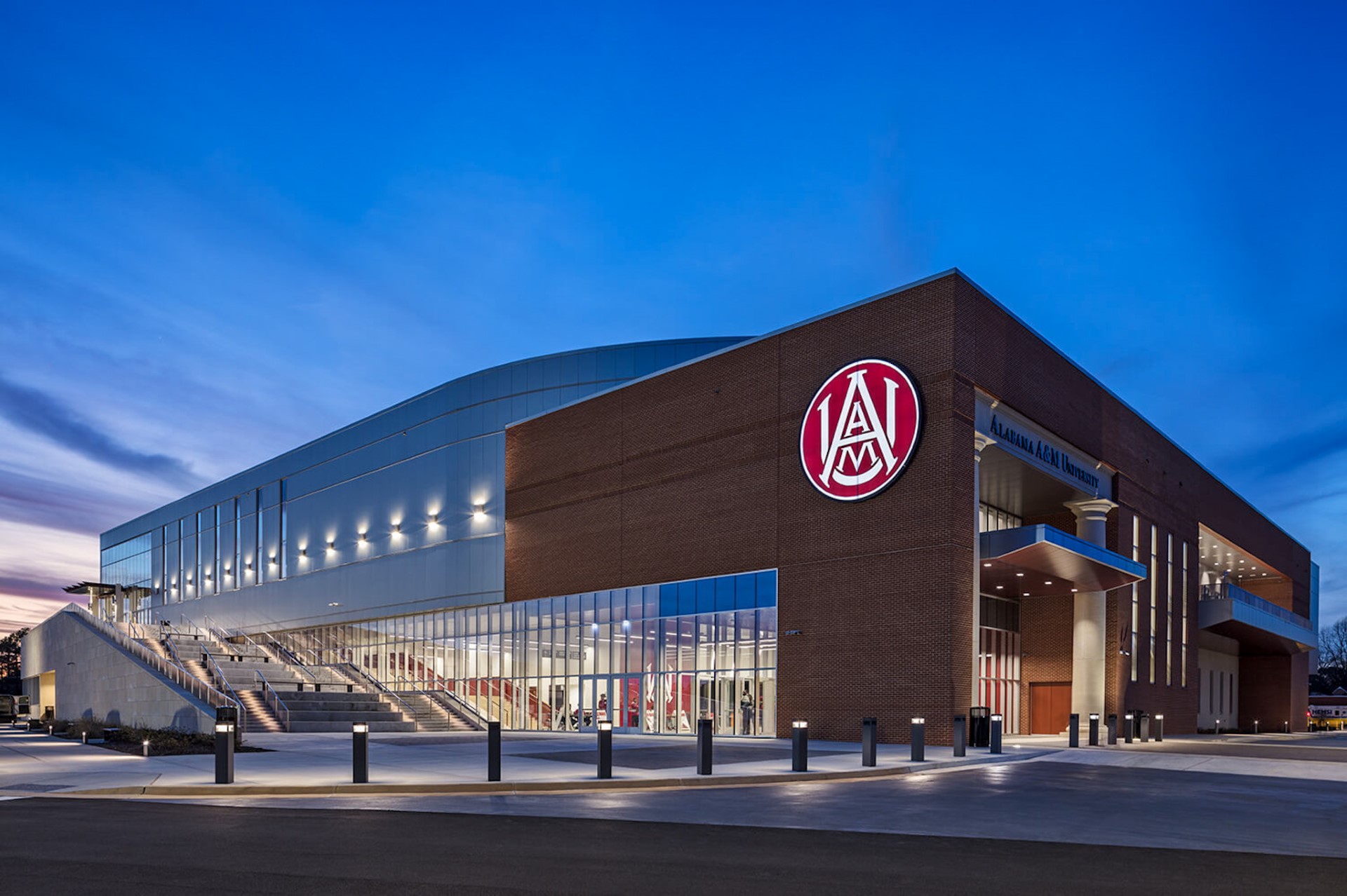 AAMU Event Center at Night