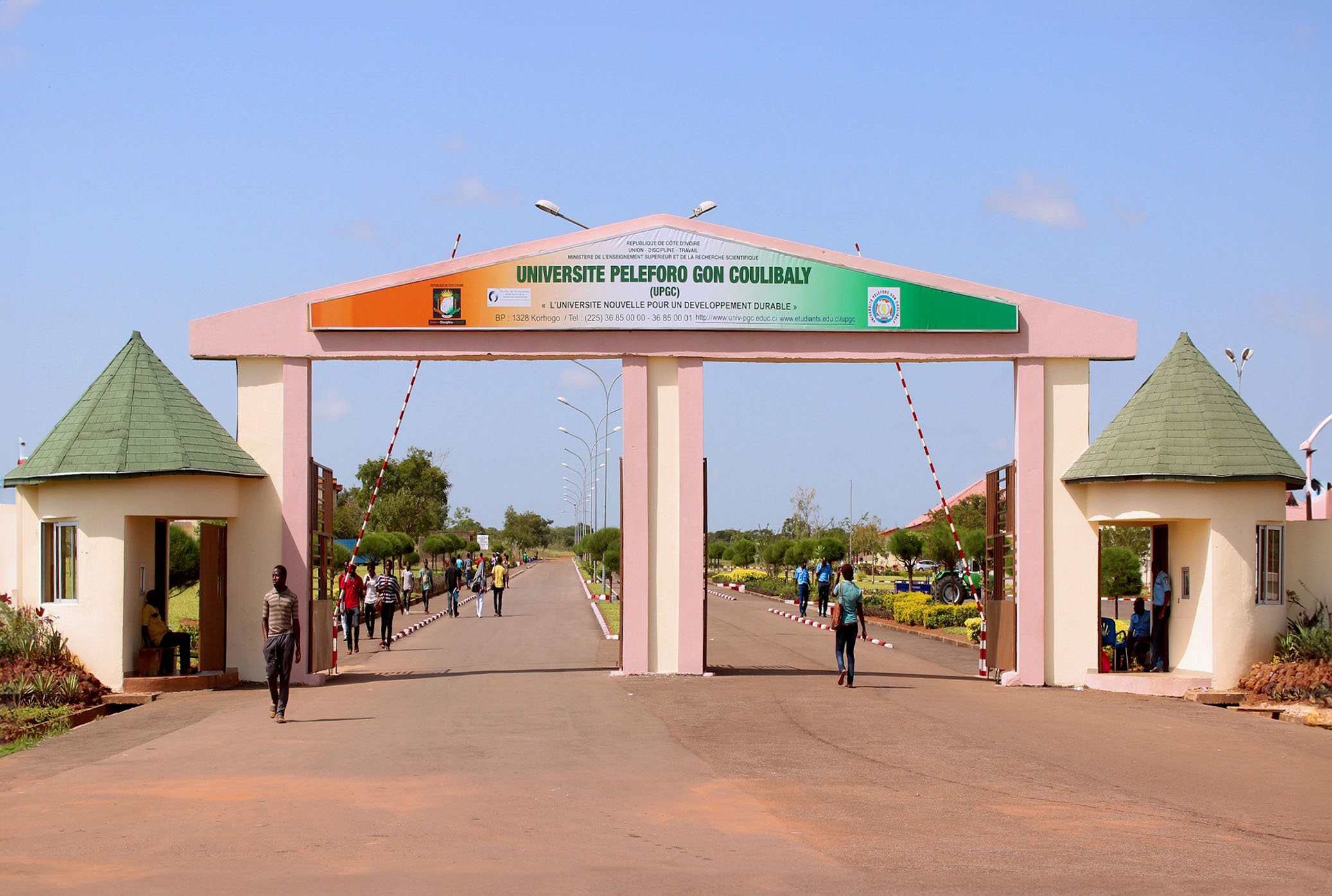 Entrance to Université Peleforo Gon Coulibaly