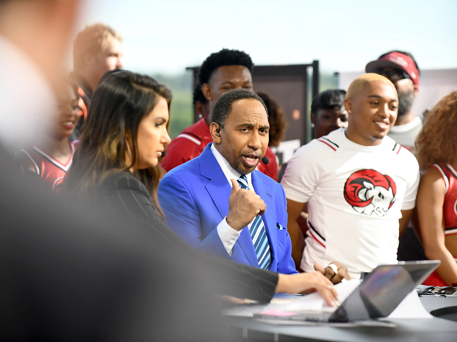 Stephen A Smith on First Take HBCU Tour set