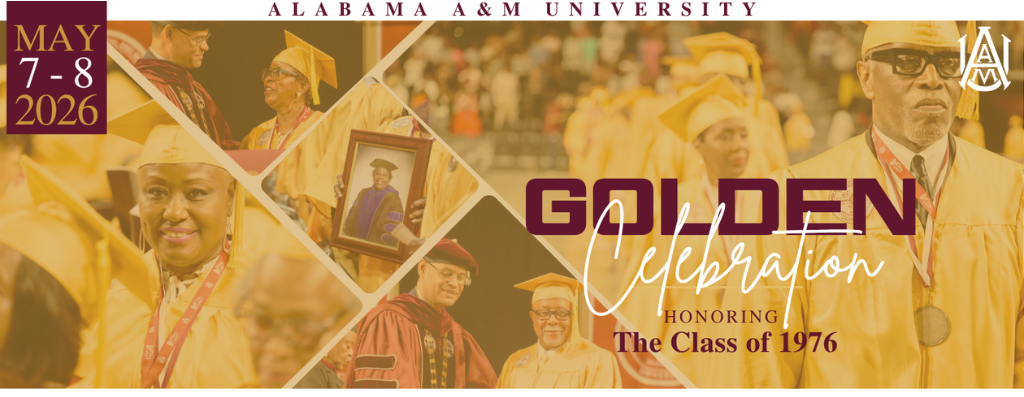 Golden Celebration Banner Celebrating Class of 1975 May 7-8, 2026