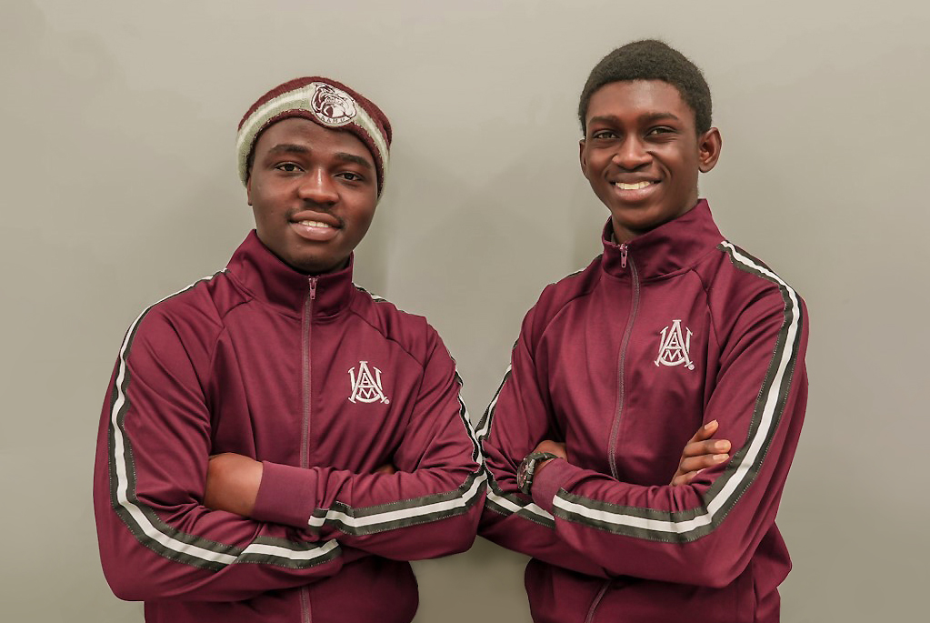 AAMU Students John Adeyemo and Sunday Ochigbo