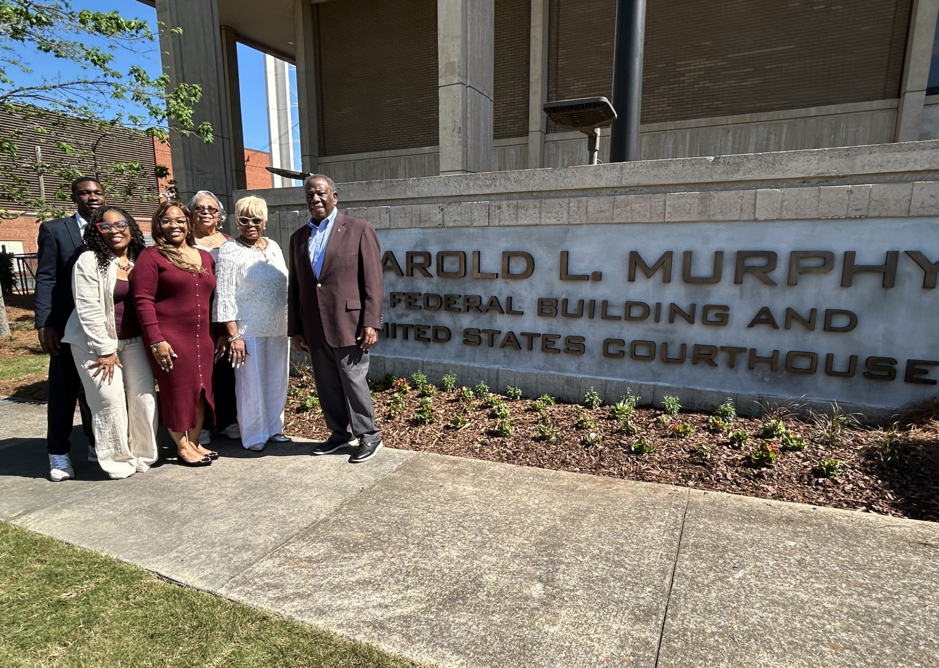 Theopholis Gibson, Theia Byars, Themetria Byars, Dr. Alease Sims, Tommie Byars and Robert Crenshaw.  