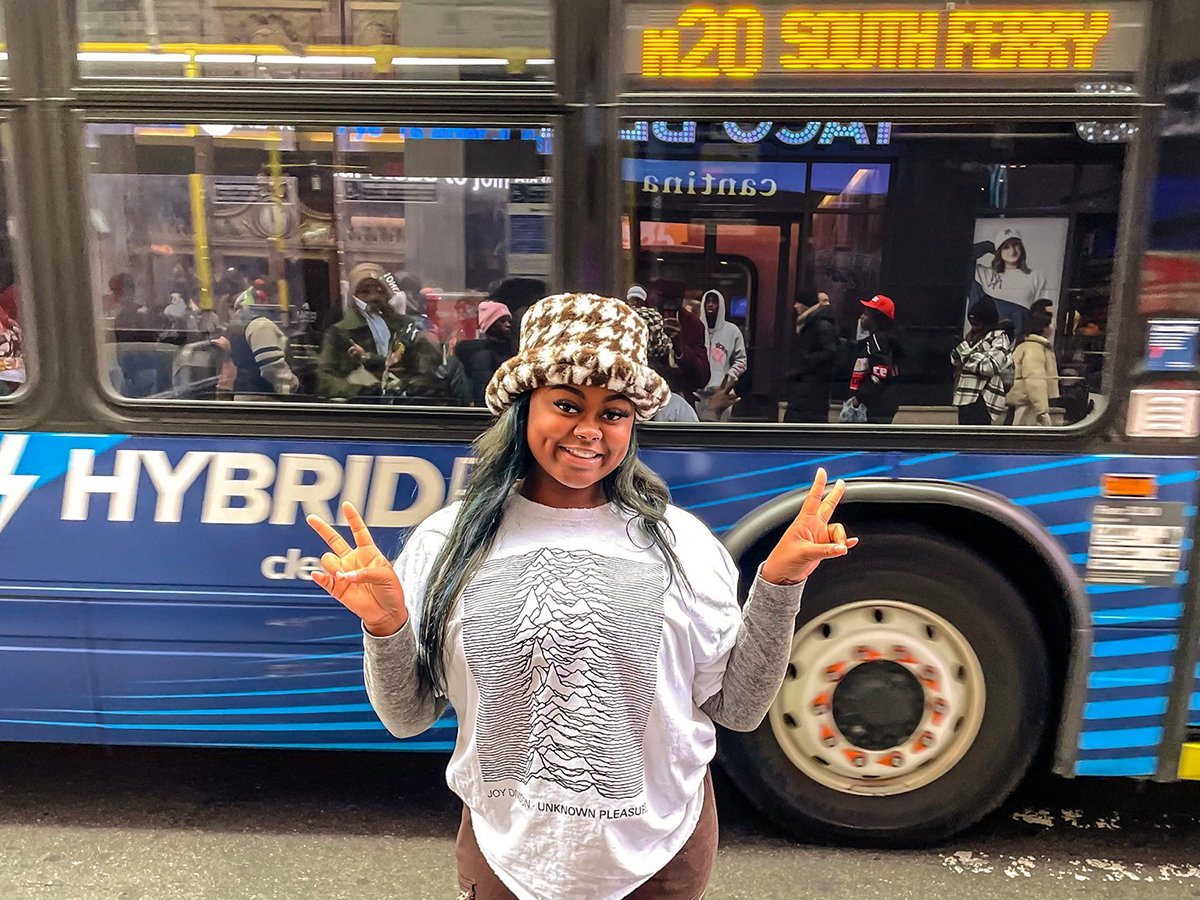 Ka'Mya Anderson in NYC with MMW Band