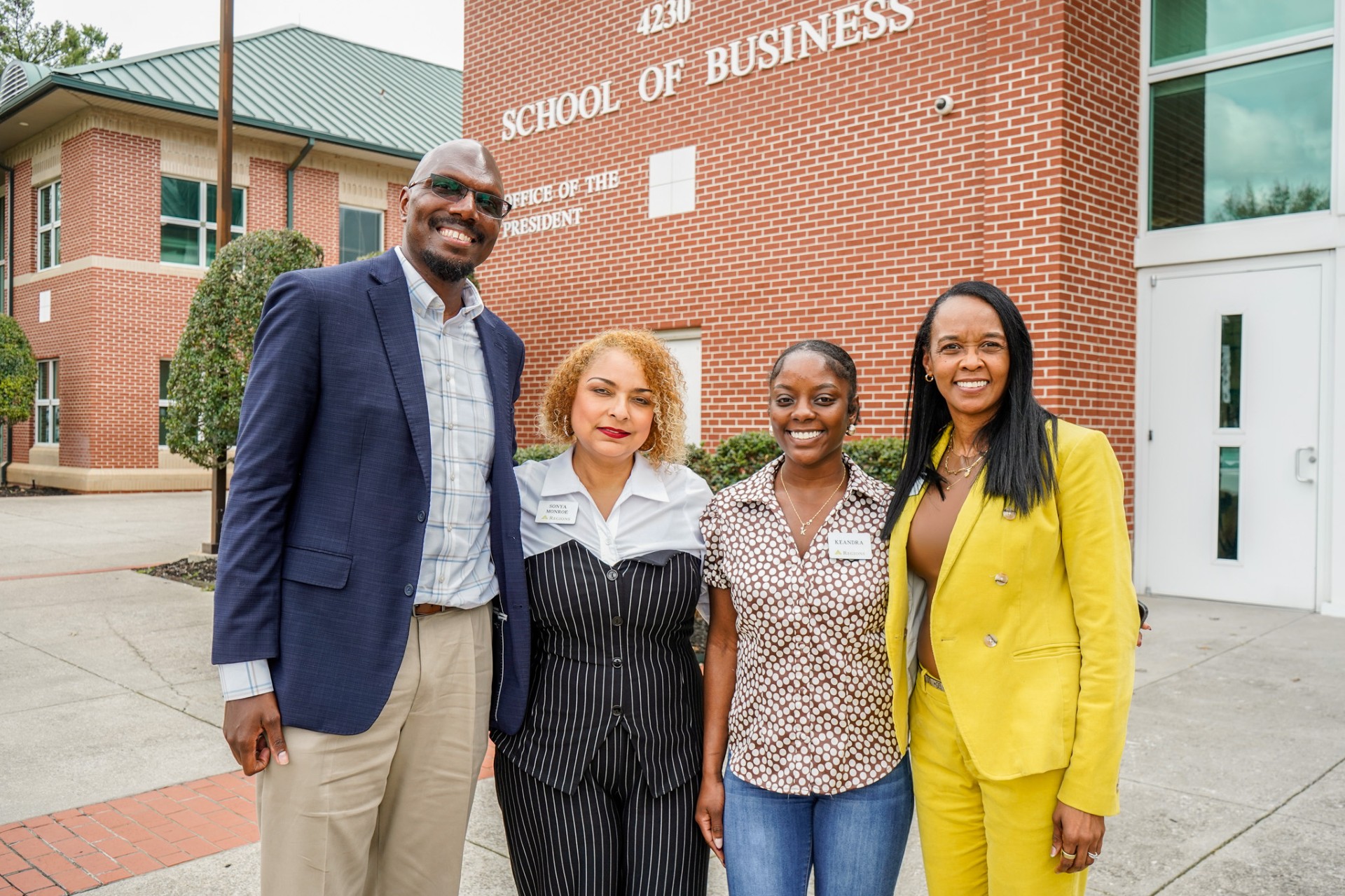 AAMU Alumni and Regions Representatives Jonathan Pitts, Sonya Monroe, Keandra Montgomery and Lashaunda Cain King