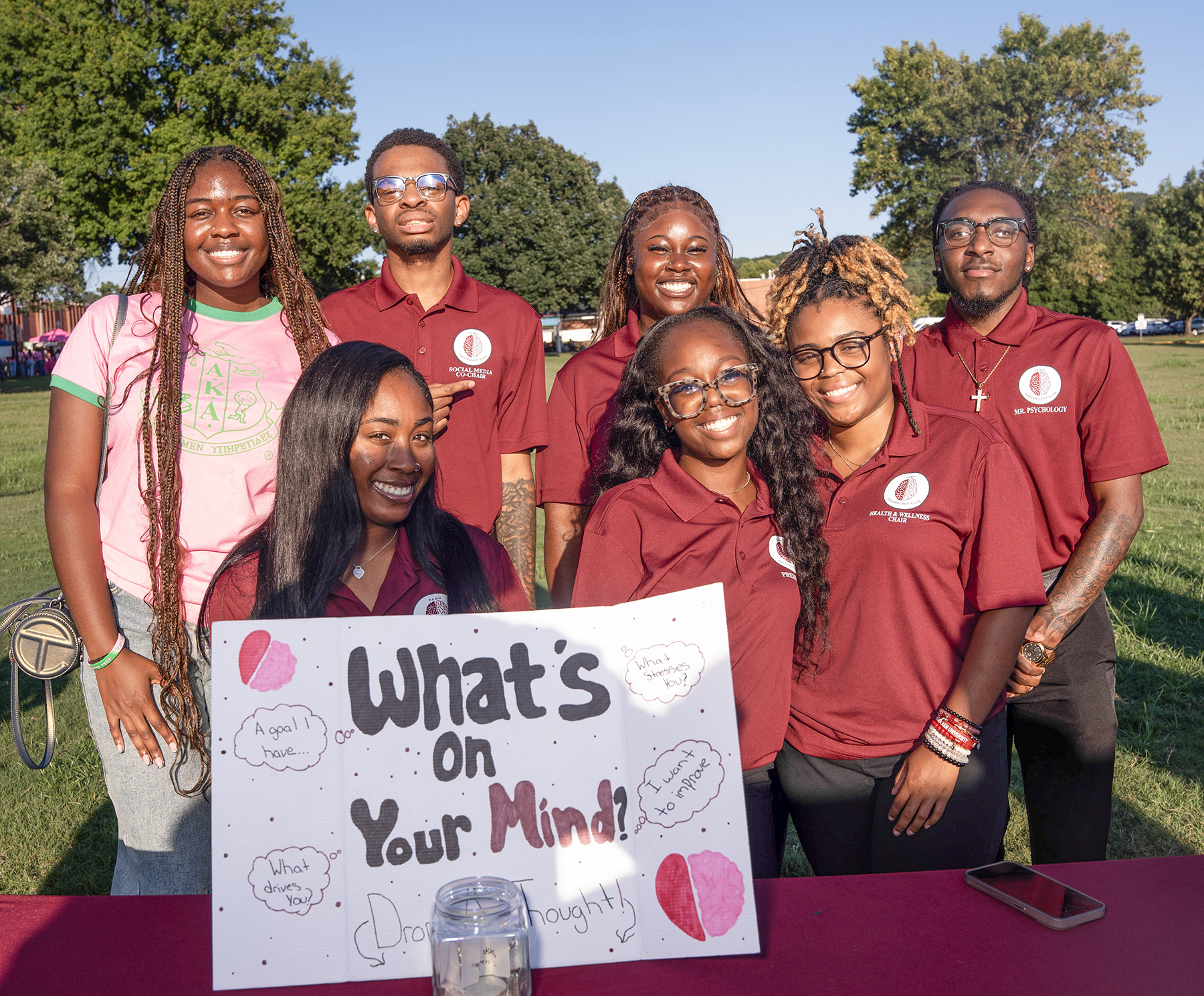 AAMU students attend the RSO Fair on The Quad on Monday, Aug. 4.