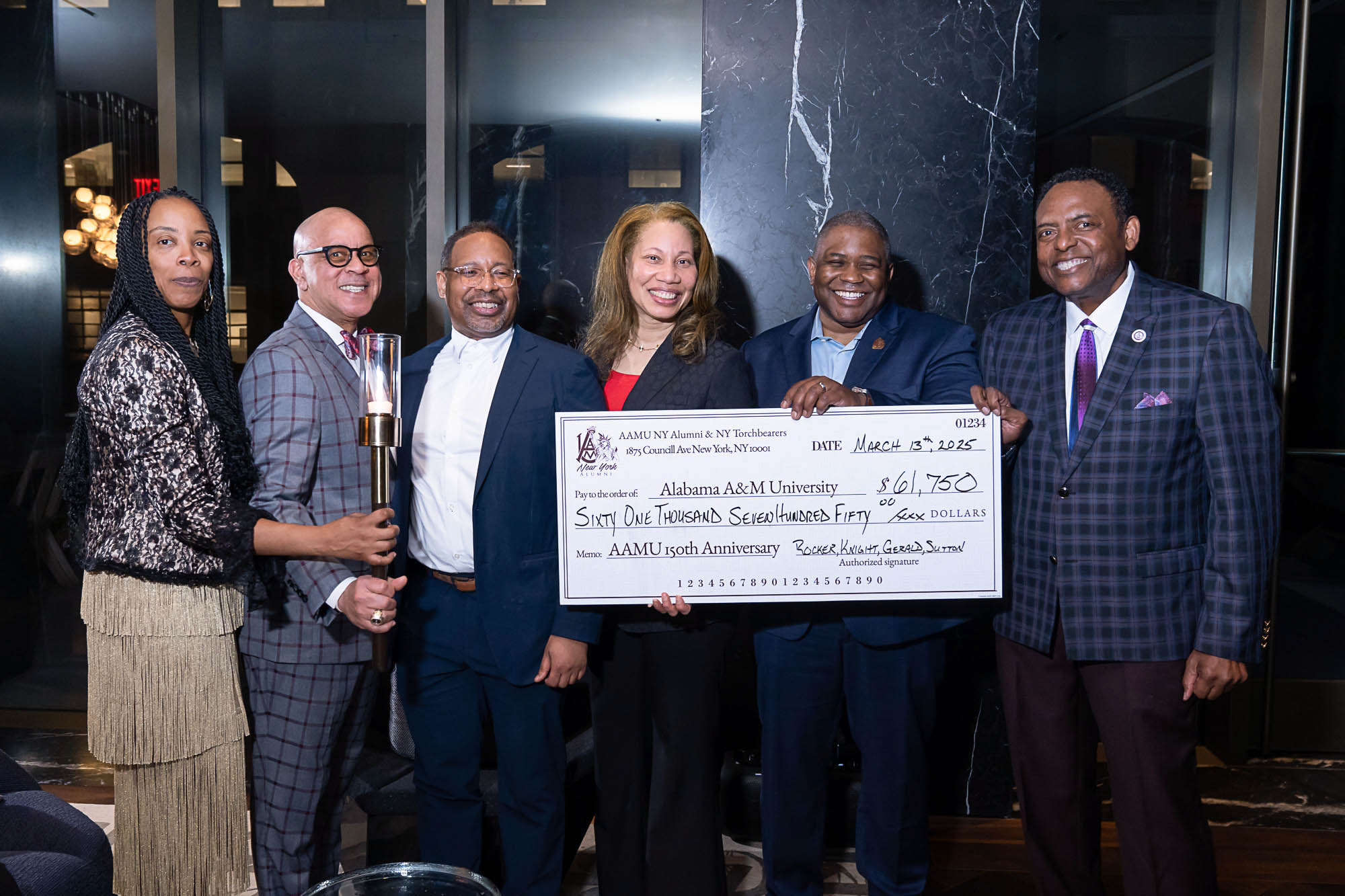 AAMU Alumni and Administrators at Recent Torchbearer Event