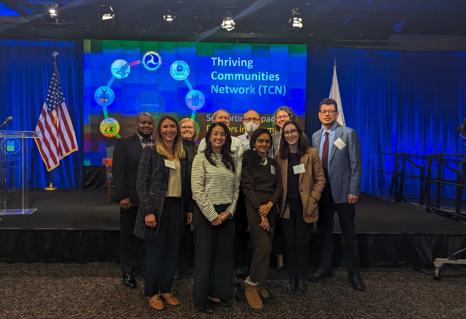 AAMU Assistant Professors Dr. Jordan Yin and Dr. Florina Dutt with colleagues from Abt Associates, Equitable Cities LLC and National Housing Trust in D.C.