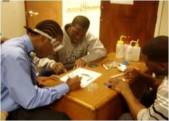 AAMU Students Working on Project