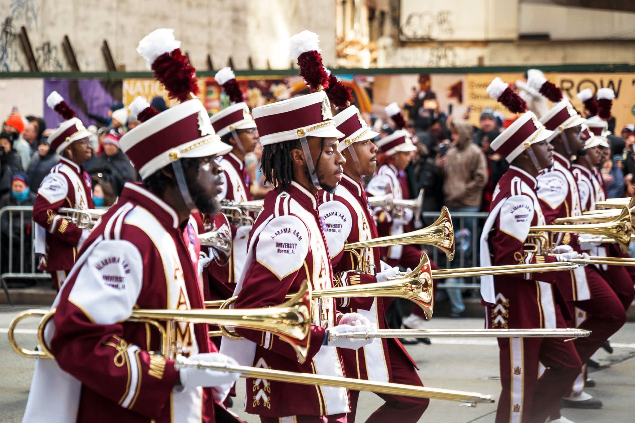 Alabama A&M's marching band in the Macy's Thanksgiving Day Parade.