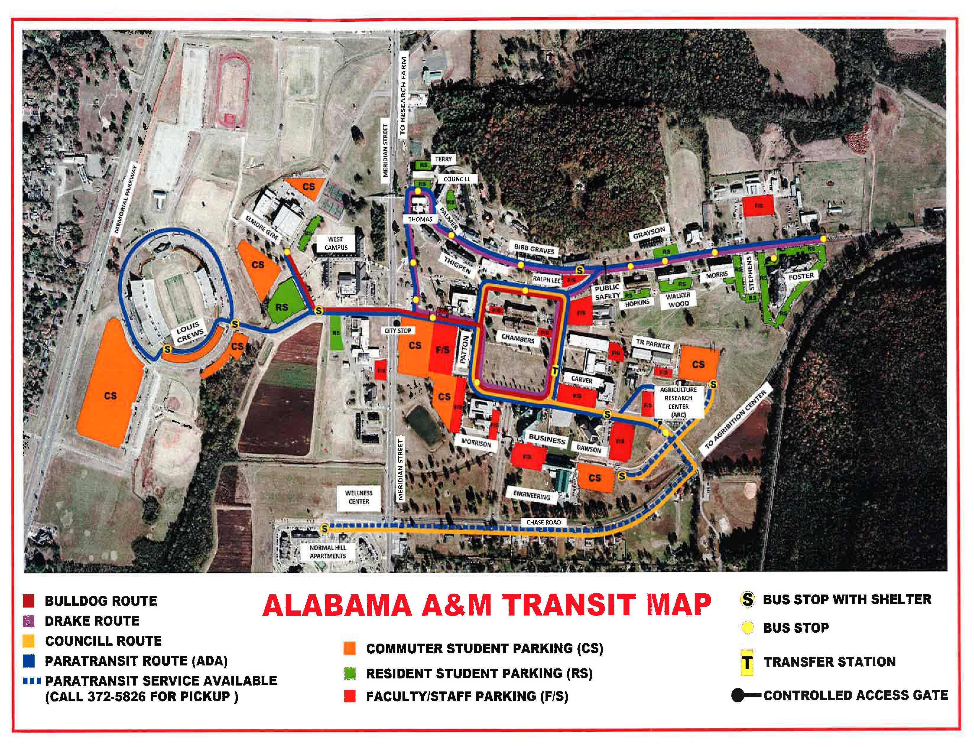 Routes And Schedules Alabama A M University