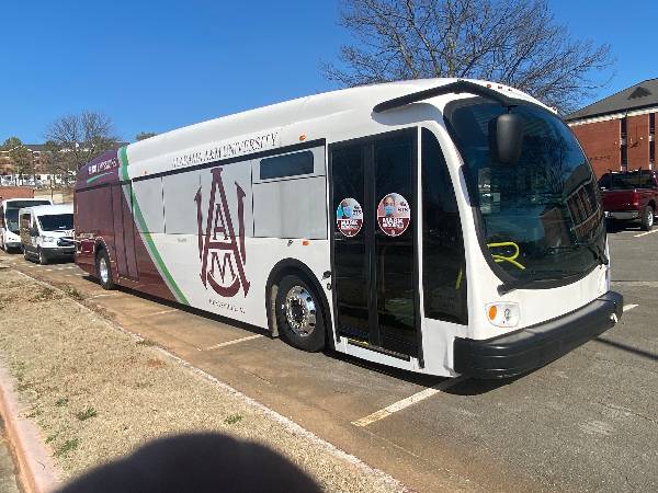 BTS Electric Bus with doors closed