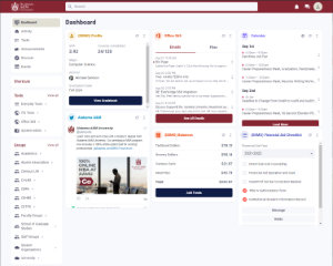 Screenshot of Portal 3.0 Dashboard view