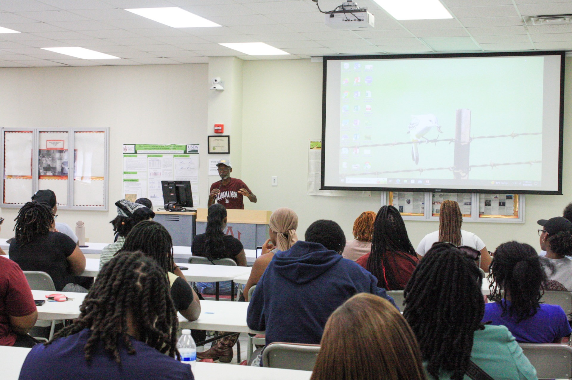 WTARS Research Associate Professor Dr. Ernst Cebert Speaks to Large Crowd During Ag Week