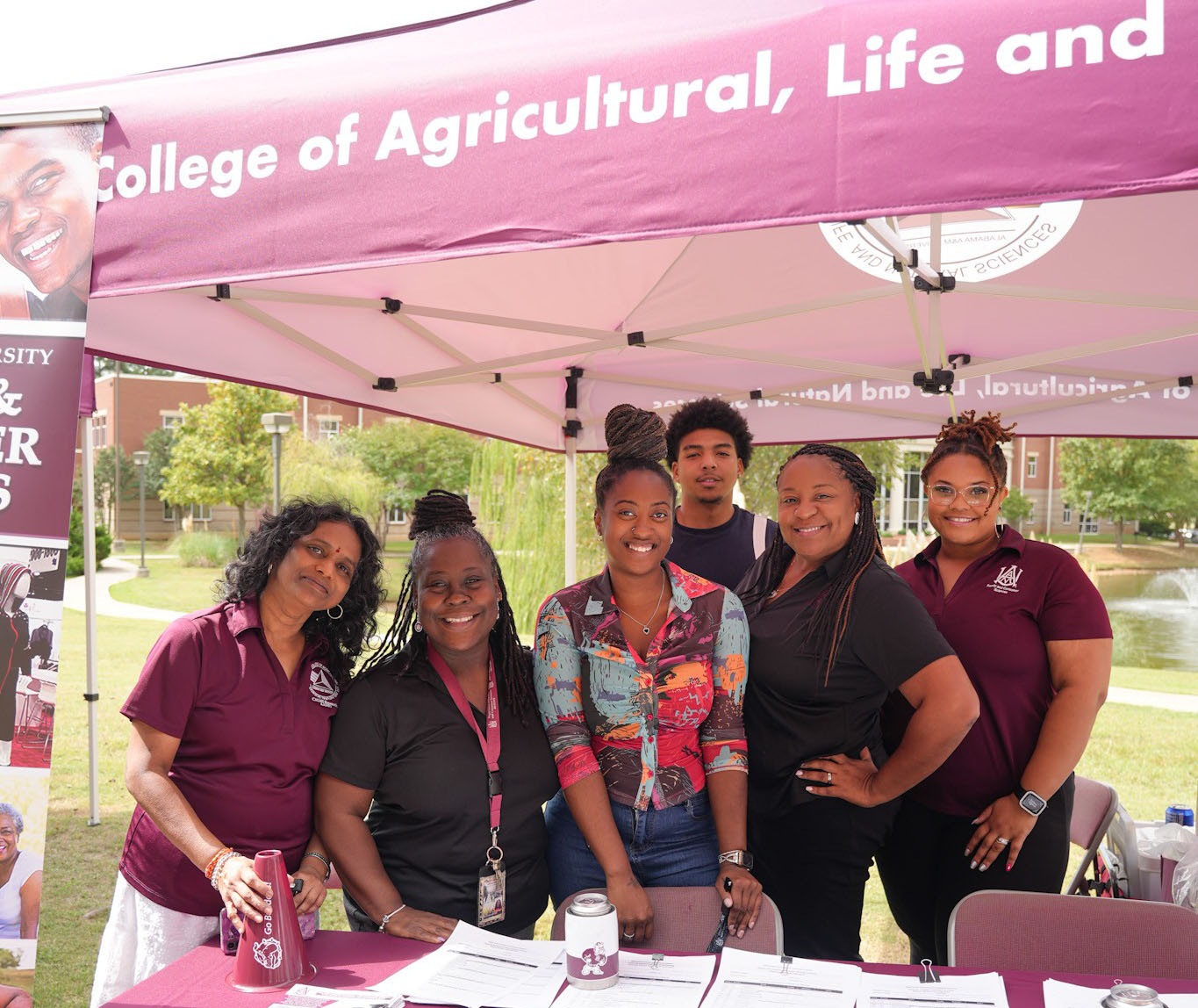 CALNS Faculty Man One of the Booths During AG Week