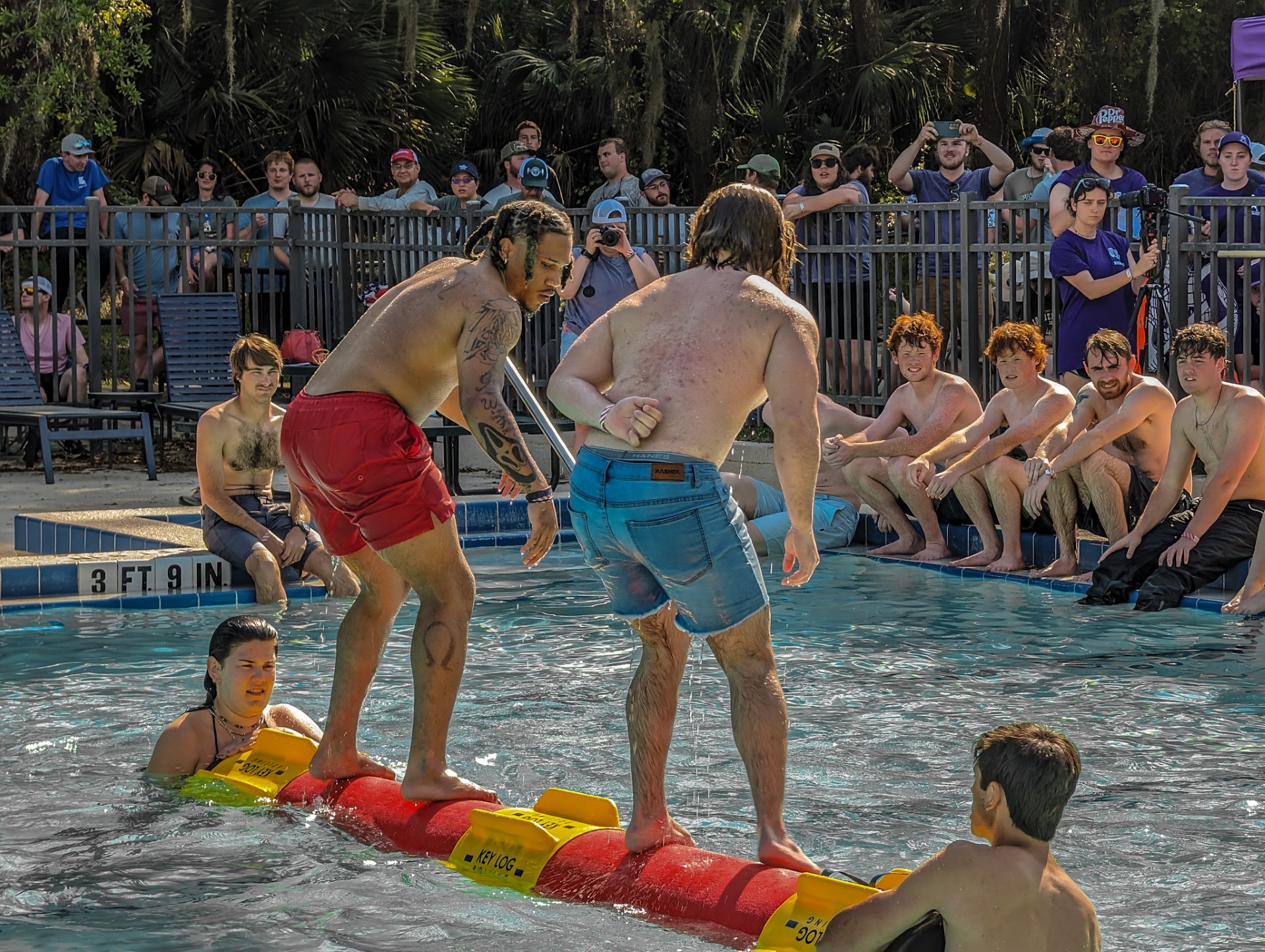 Student Competes in Log Rolling Competition