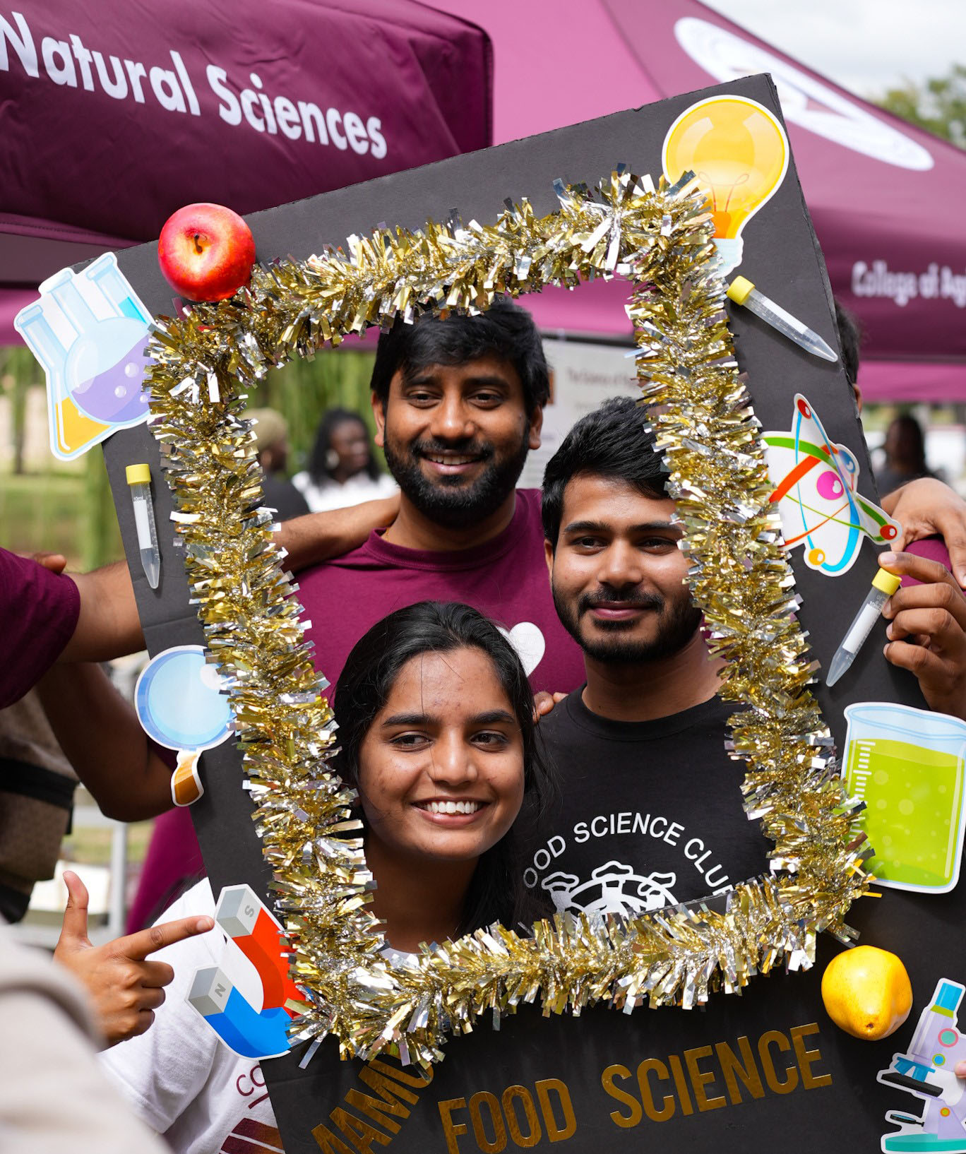 Food Science Students Smile in a Frame