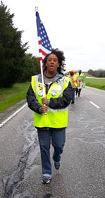 Erica with Flag