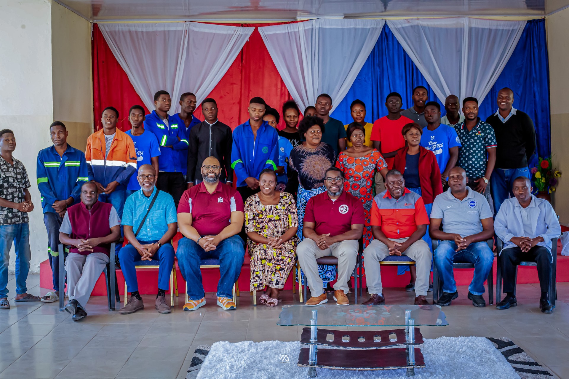 AAMU Faculty in Large Group Photo at Faith Orphanage
