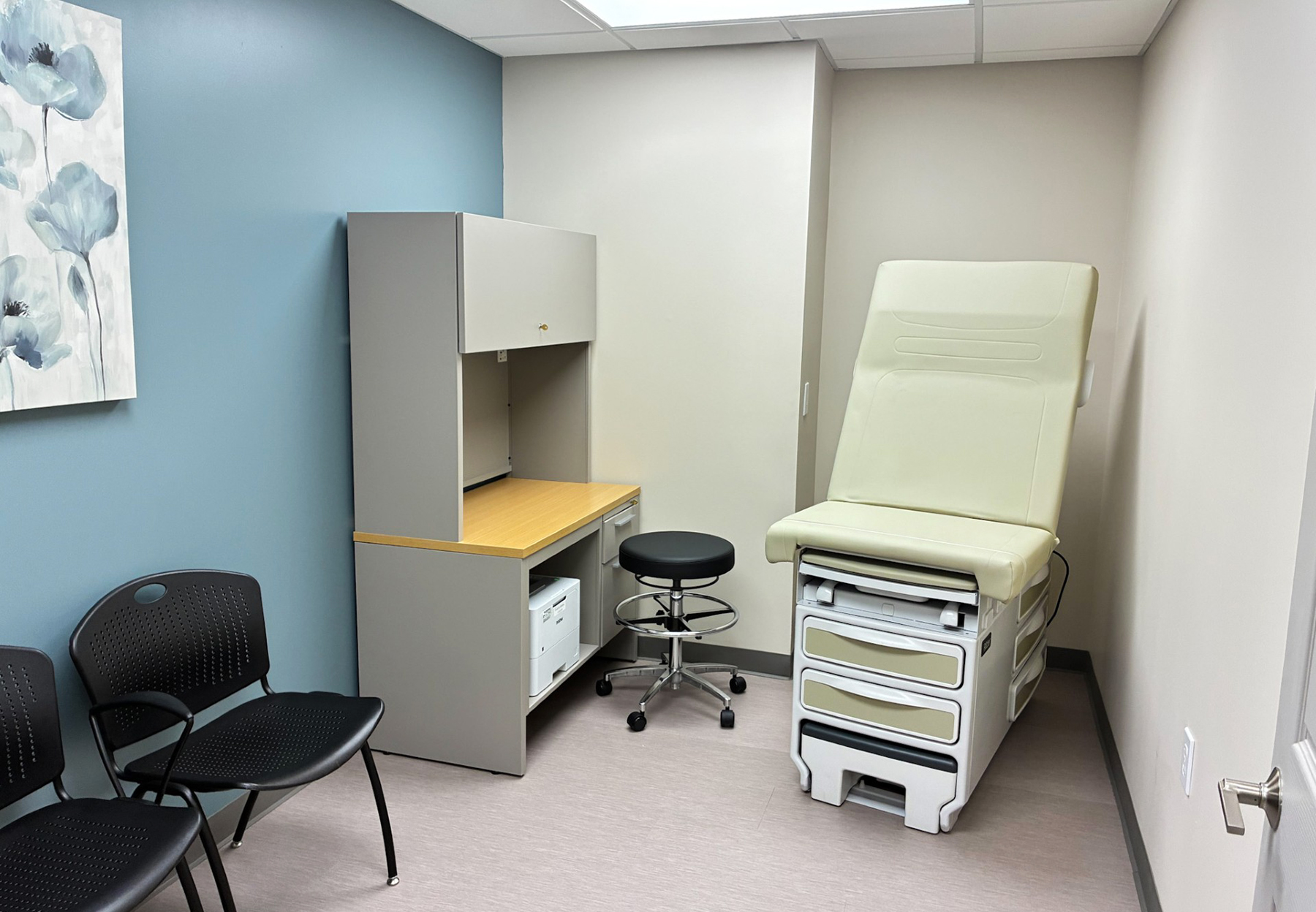 One of Five Exam Rooms at Physician Care North Huntsville