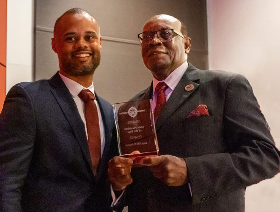 AAMU President Hugine and Jarrett Carter