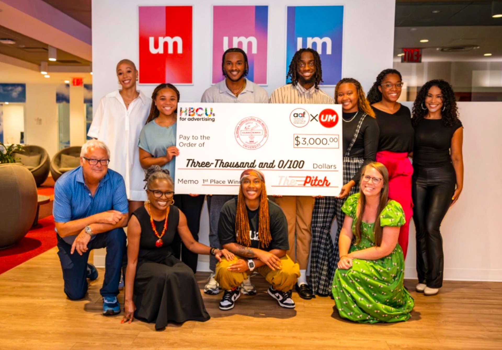 AAMU team with marketing coachs and mentors