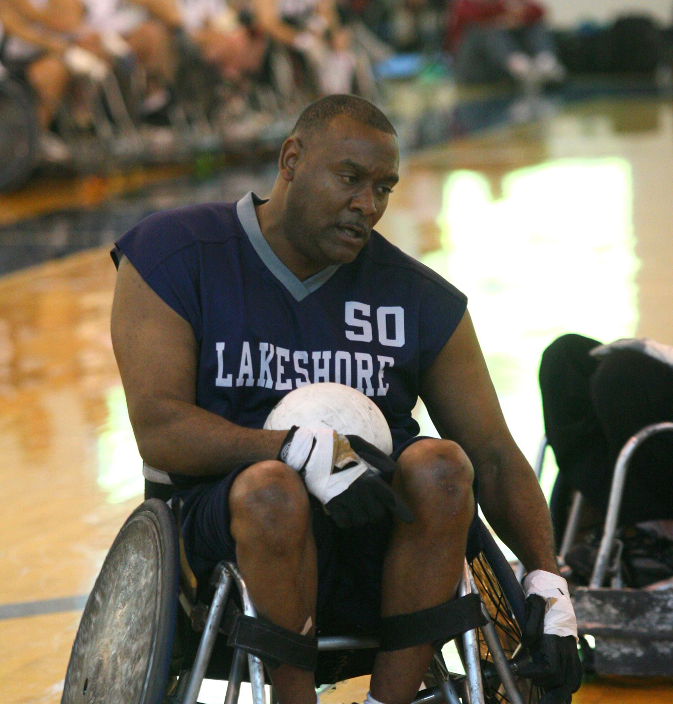 Willard Brooks Jr. playing baskeball for Lakeshore.