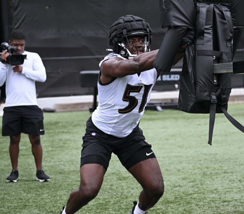 Ealy Shooting Ravens Practice