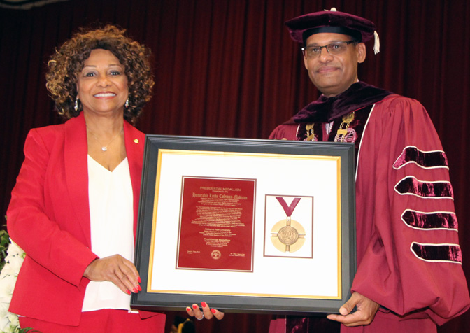 Linda Coleman-Madison receives Presidential Medallion