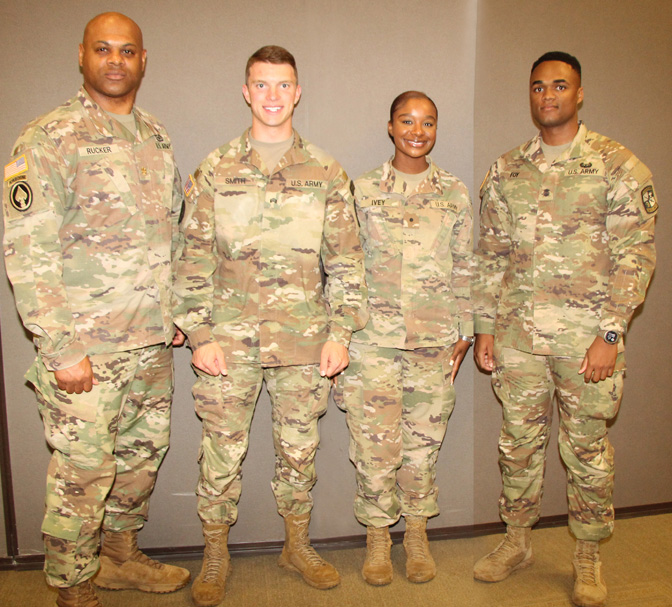 ROTC cadets at AUSA Breakfast