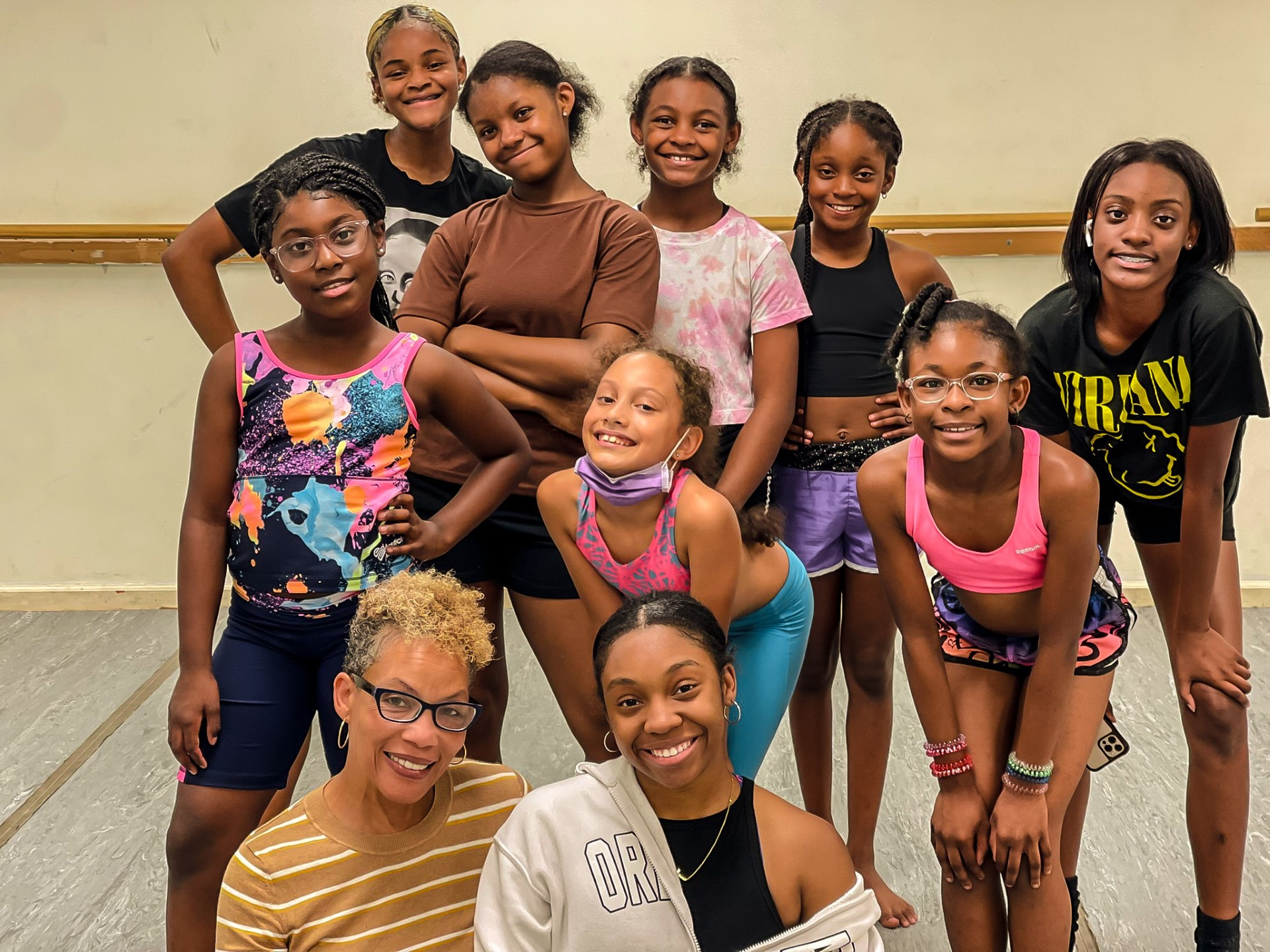 Ryan with her DanceAll students