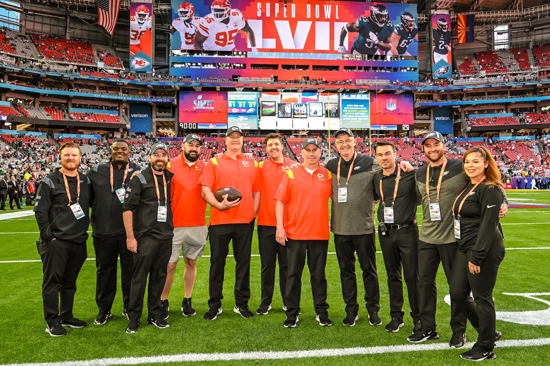 Sanders at Super Bowl LVII