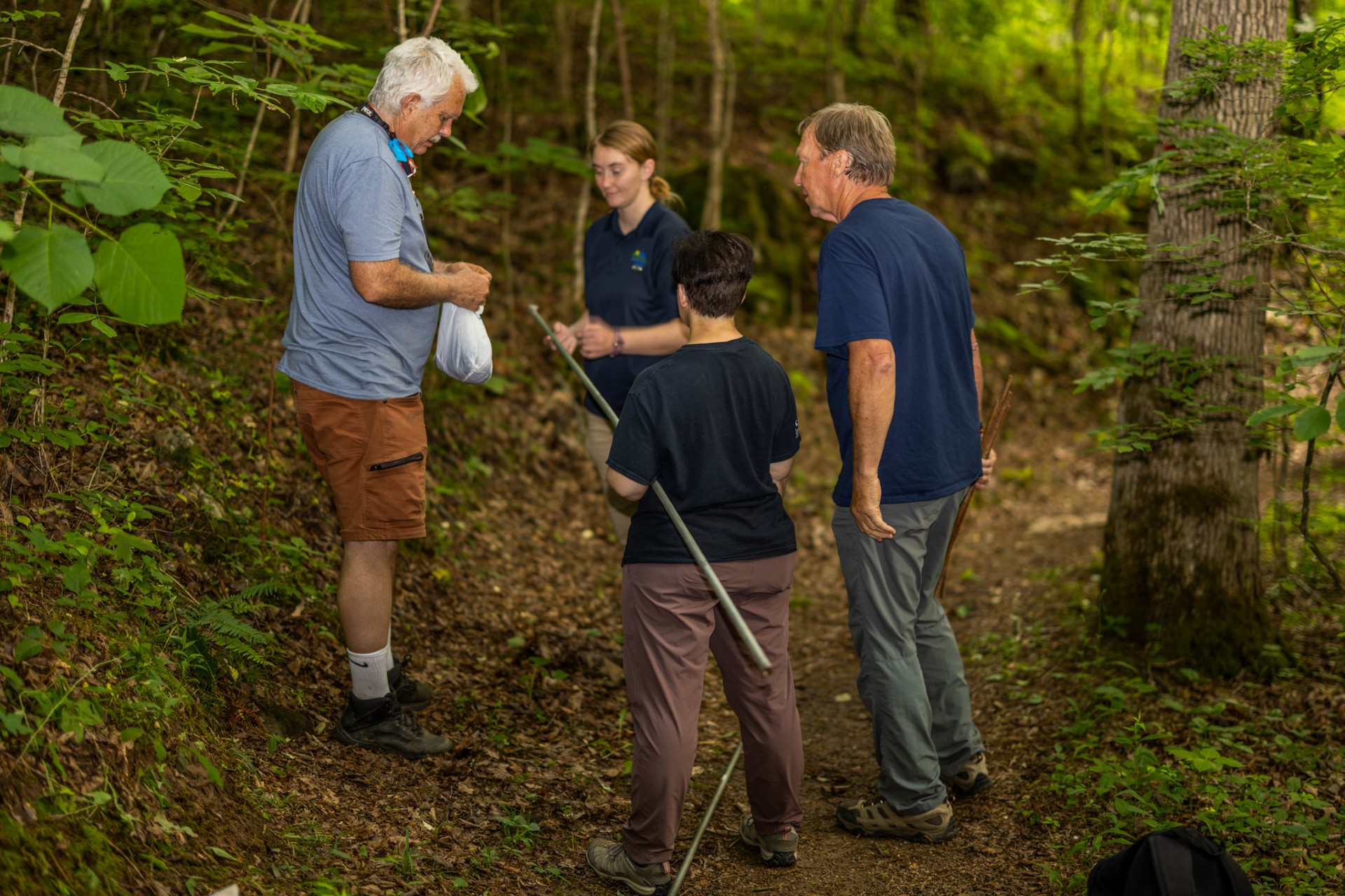 Dr. Stone with three bat researchers at Alabama Bat Blitz