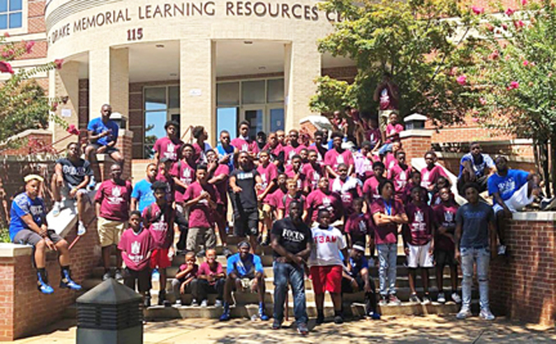 Black males participate in FOCUS Camp