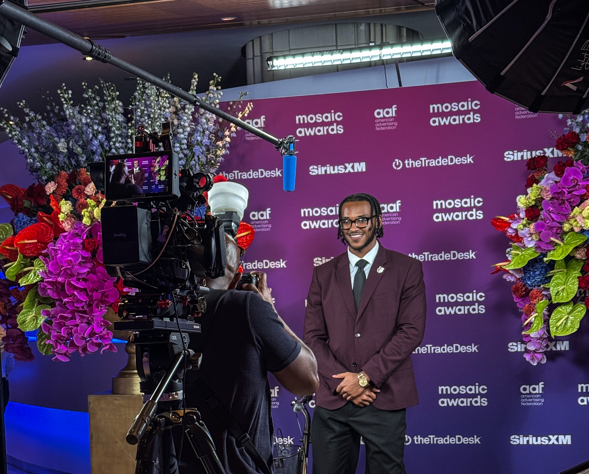 Joseph T. Tilaye poses for photographes at the 2024 Mosaic Awards in NYC