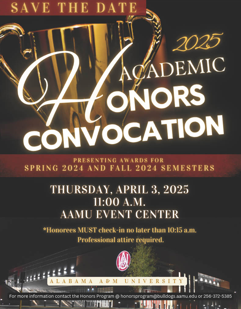 Graphic with details on 2025 Honors Convocation