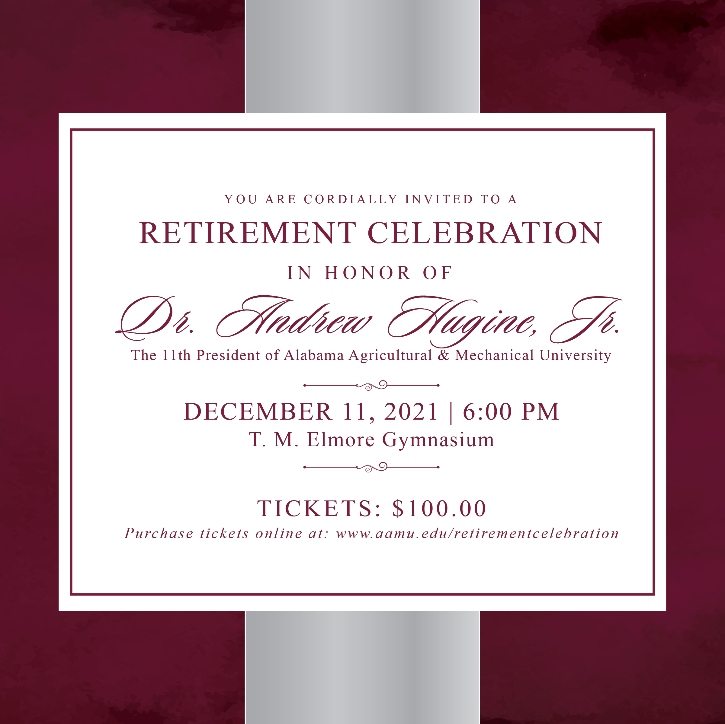Retirement celebration flyer