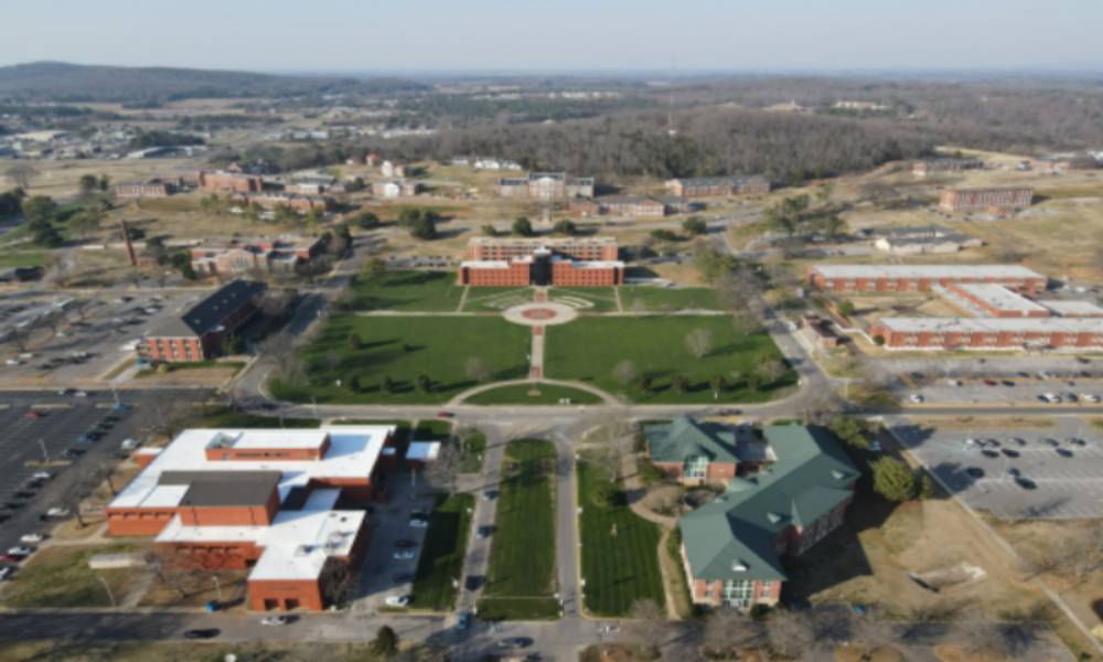 photo of AAMu campus aerial