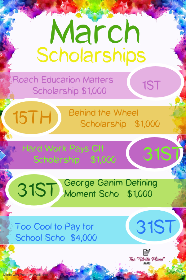 march scholarships flyer