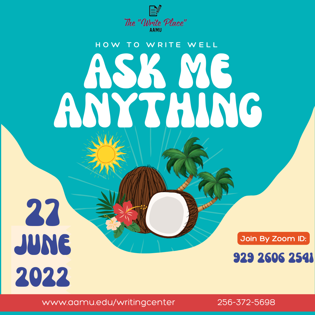 Ask Anything flyer