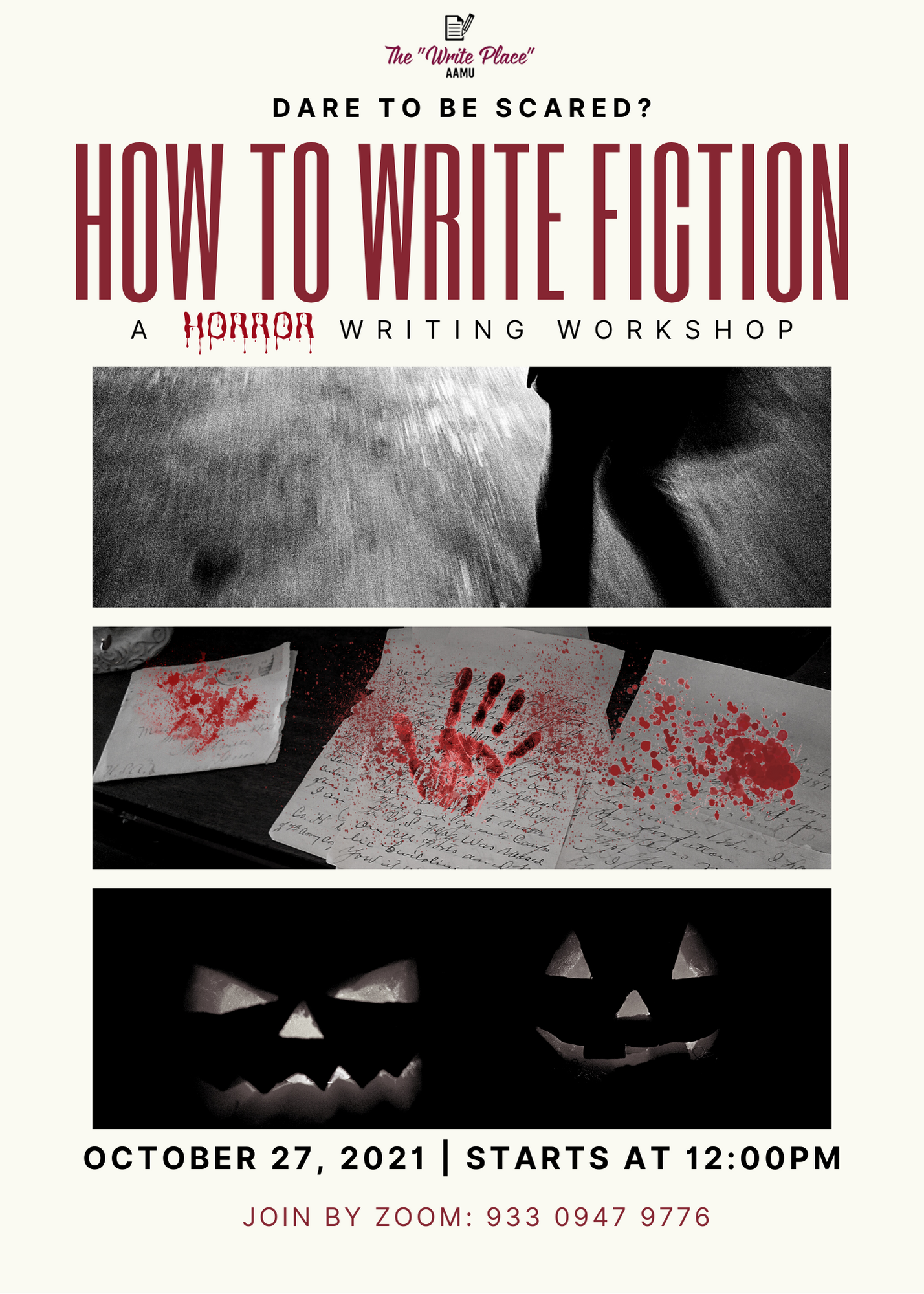 Horror Fiction Writing flyer