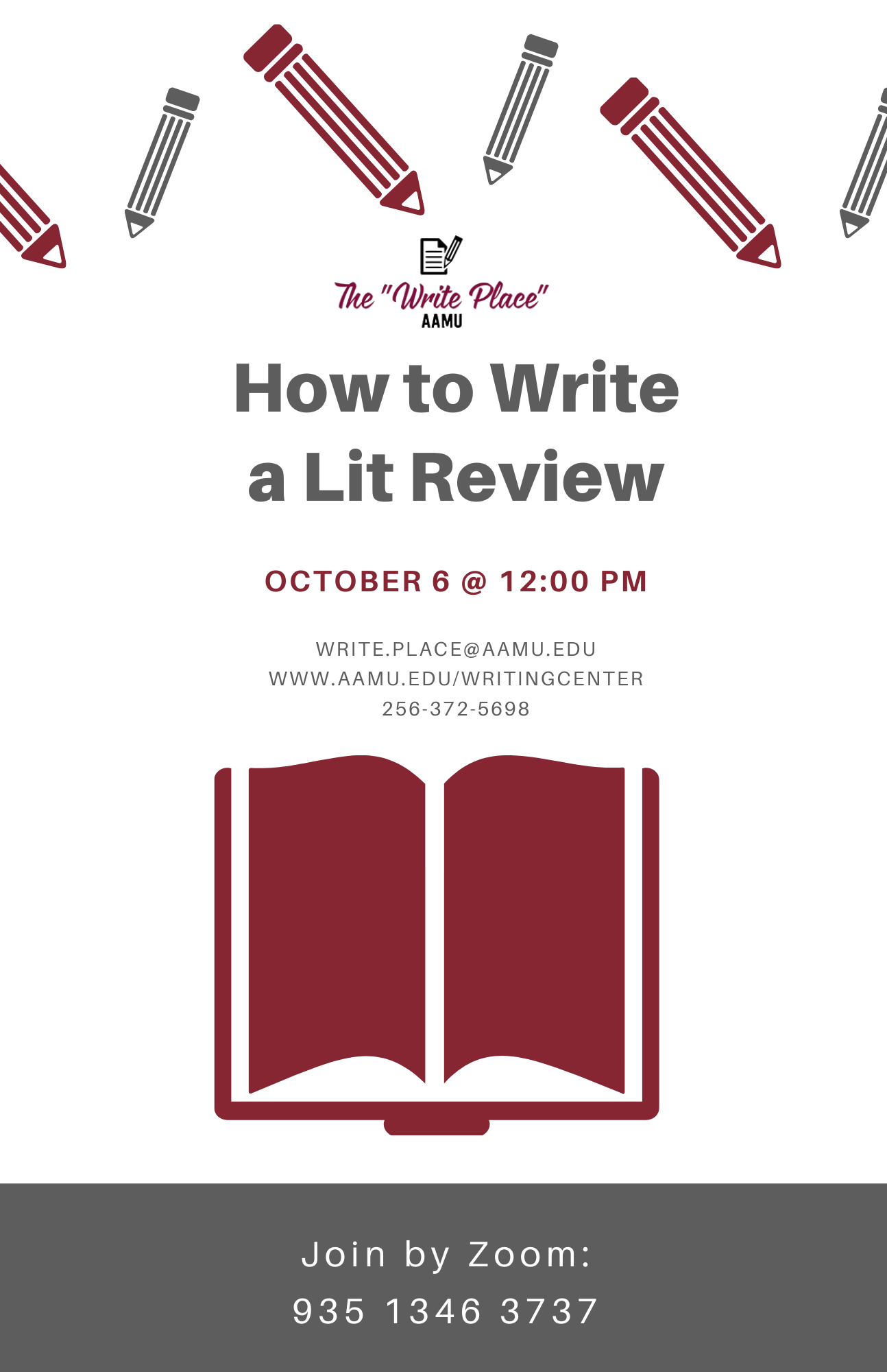 Writing the Lit Review flyer