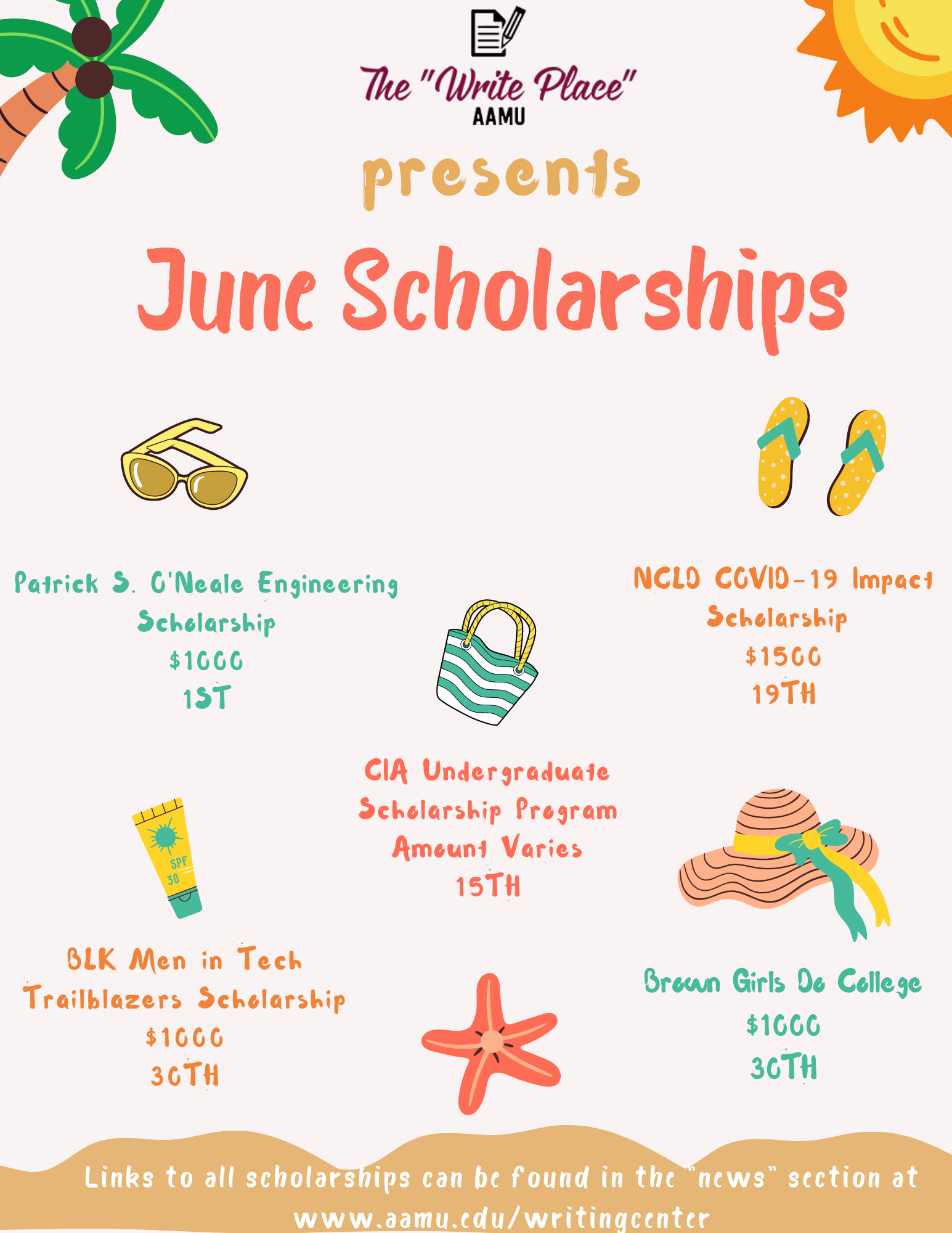 June Scholarships Flyer 