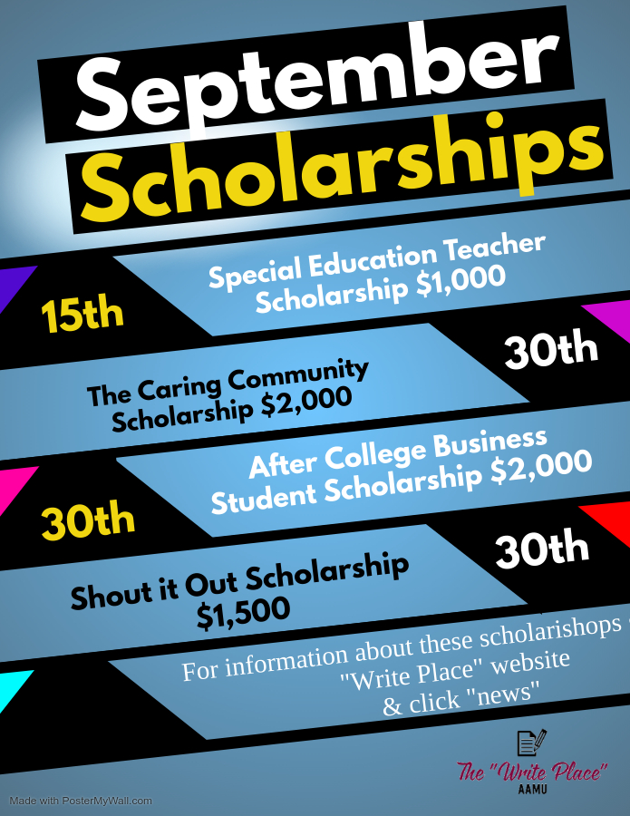 September scholarship flyer