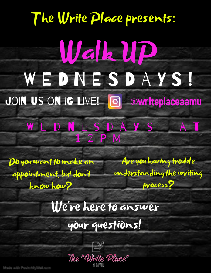 Walk-up Wednesday Flyer