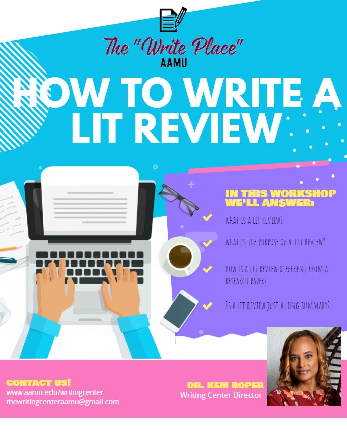 Lit Review Workshop flyer